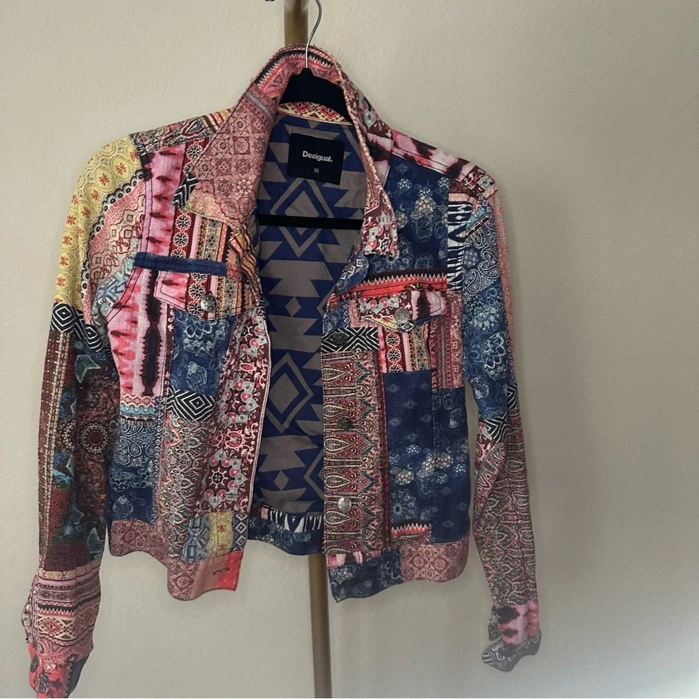 Desigual Patchwork Colorful Jacket - Picture 6 of 9